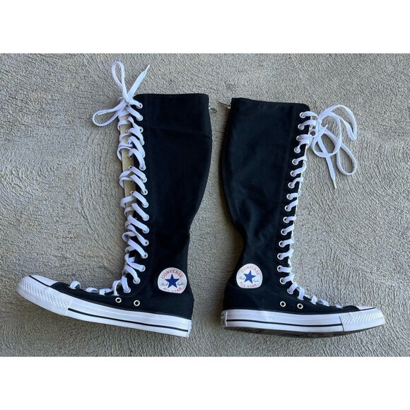 Converse Shoes - Converse All-Star Women's 7 Men's 5 Tall Knee High Sneakers 1V708 - Black